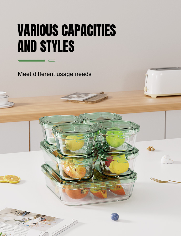 Stackable Glass Food Storage Lunch Box Stackable Glass Food Storage Lunch Box