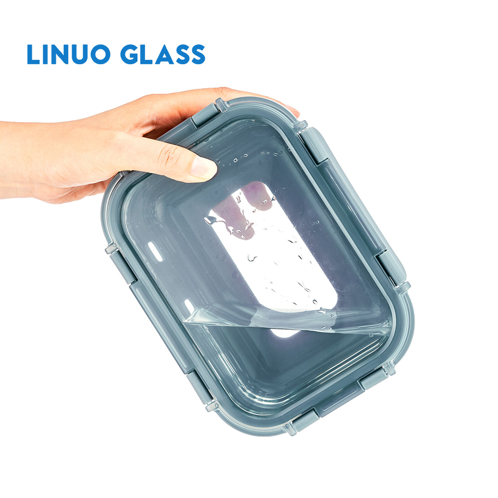 Glass Food Container With Silicon Wrap