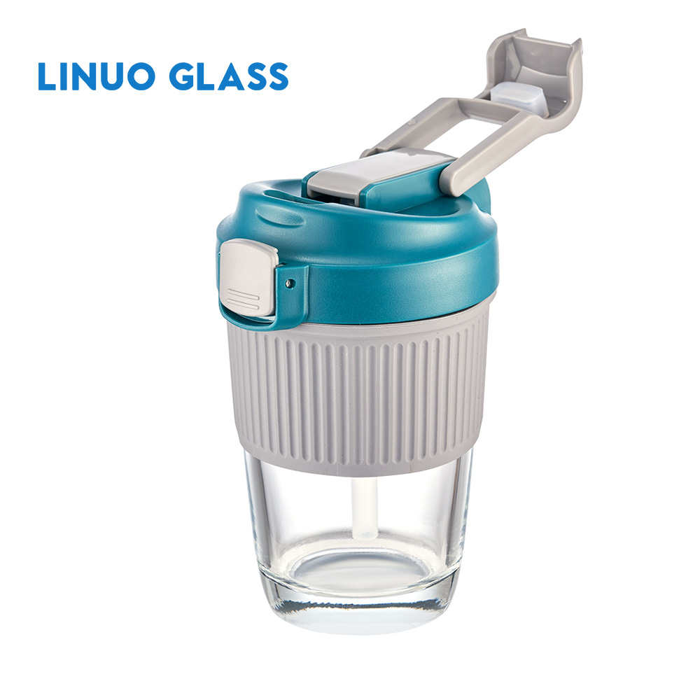 Botellas De Vidrio Con Tapa Y Pajita
