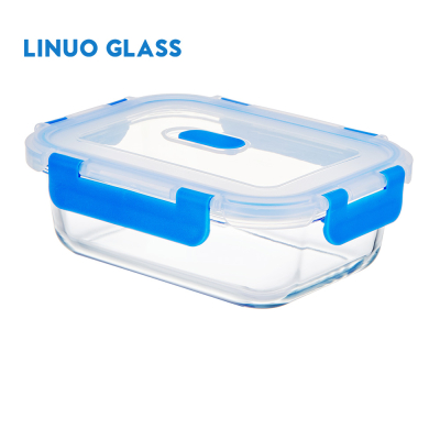 Прозрачные стеклянные контейнеры для хранения продуктов питания