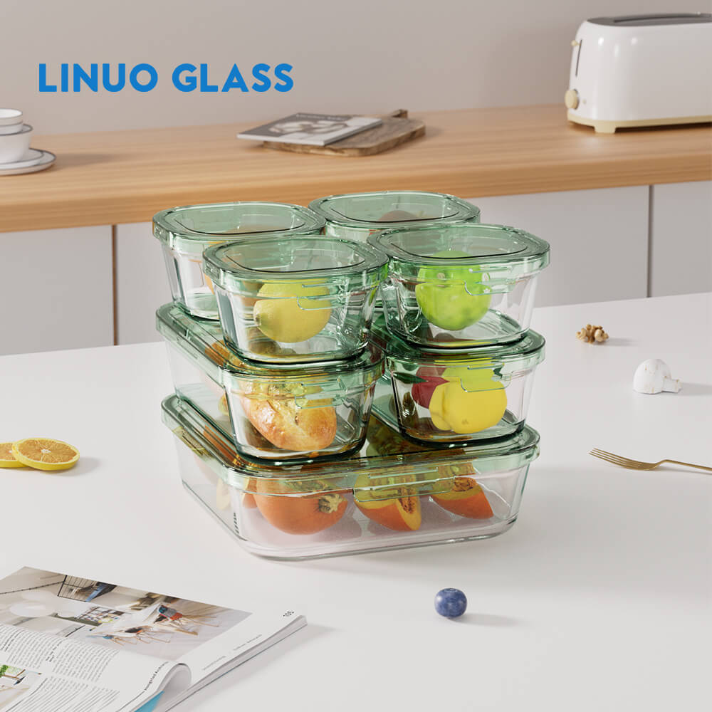 Stackable Glass Food Storage Lunch Box