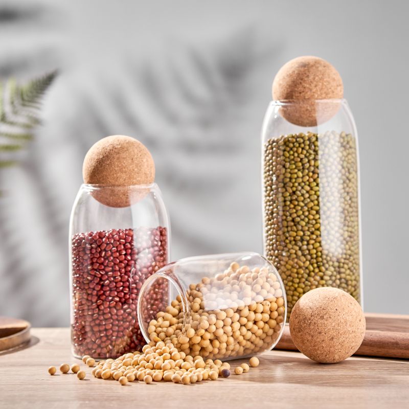 Glass Jars With Cork Lids