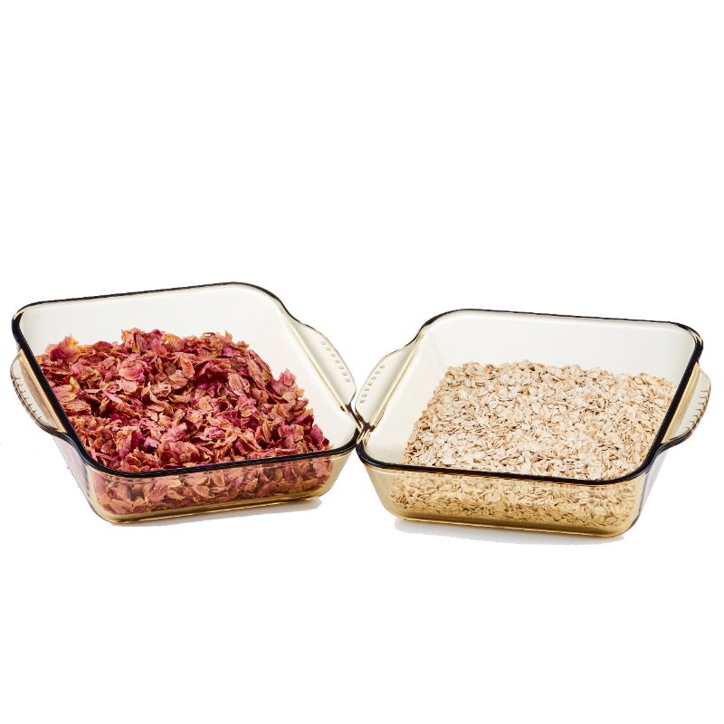 Amber Glass Bread Baking Pan Amber Glass Bread Baking Pan