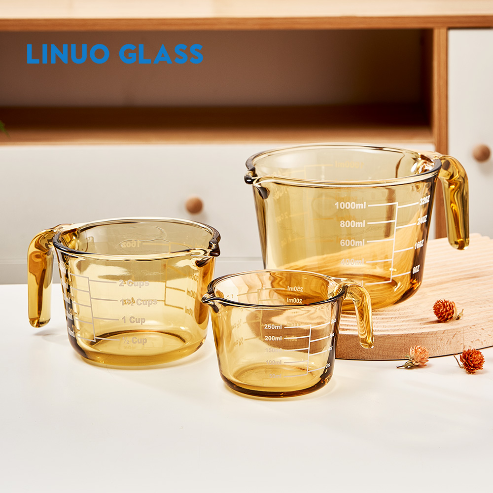 Misurino in vetro borosilicato ambrato