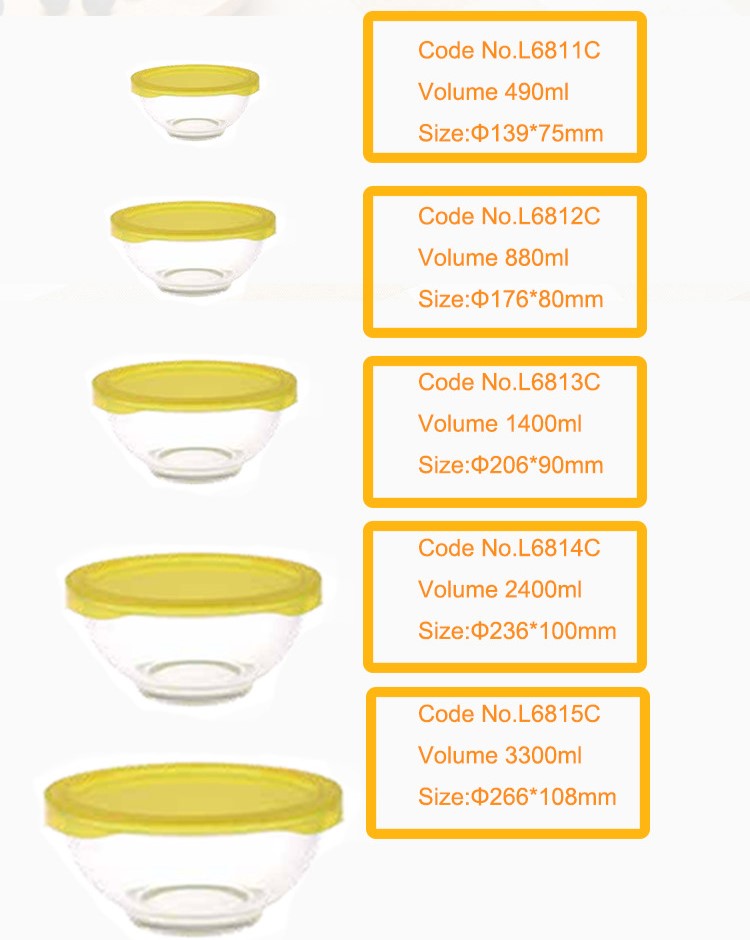 Kochschüsseln aus Glas Kochschüsseln aus Glas