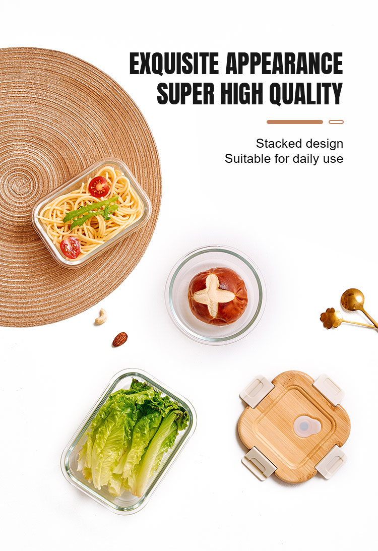 Glass Storage Containers With Bamboo Lids Glass Storage Containers With Bamboo Lids