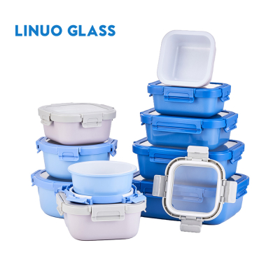 Контейнер для хранения пищевых продуктов из стекла с керамическим покрытием