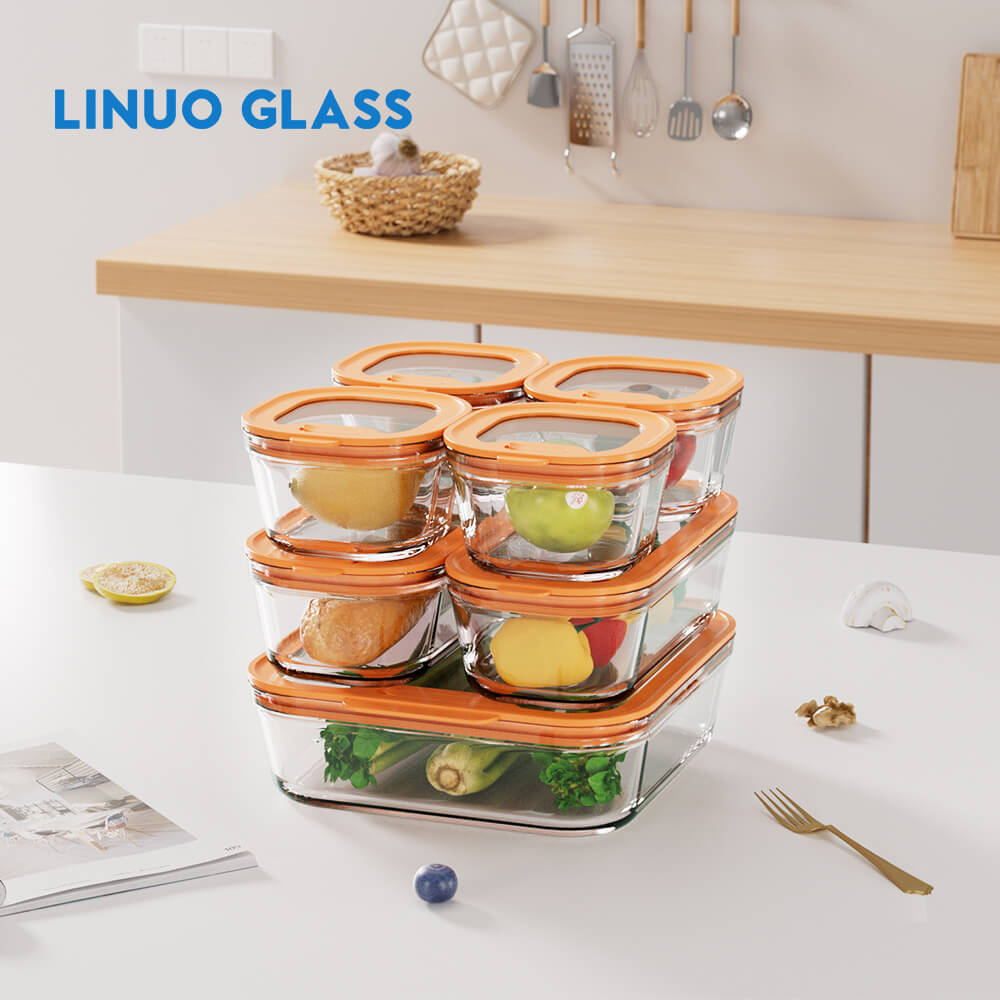 Lunchbox-Behälter aus Glas