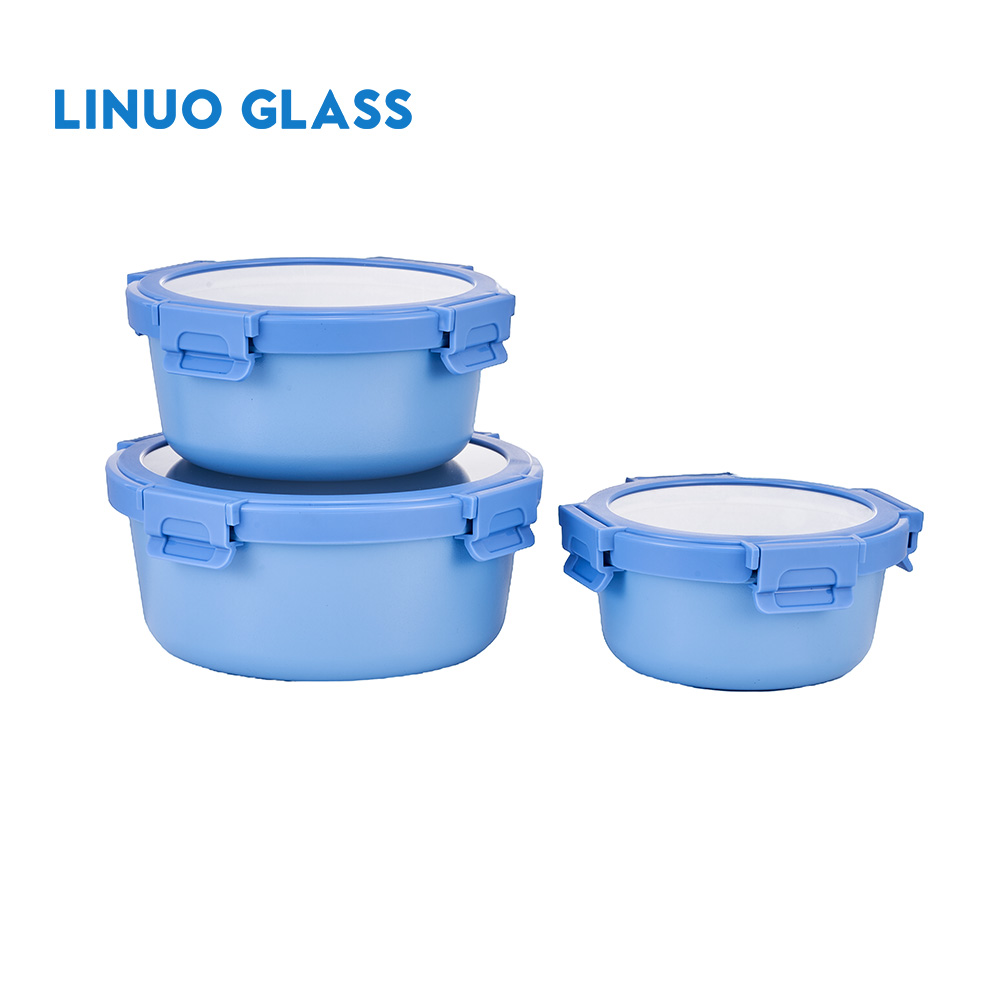 Frischhaltedose aus keramikbeschichtetem Glas