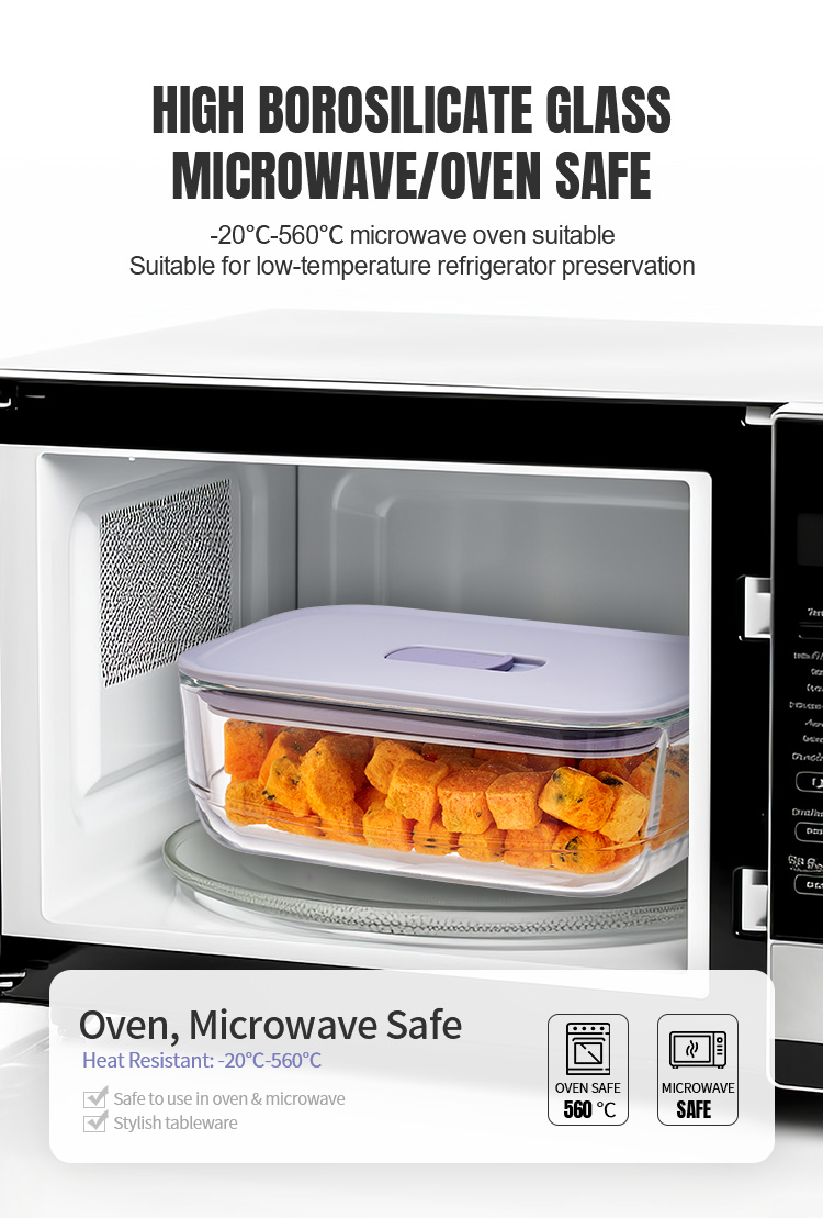 Stackable Non-Slip Glass Containers With Silicone Mat Stackable Non-Slip Glass Containers With Silicone Mat