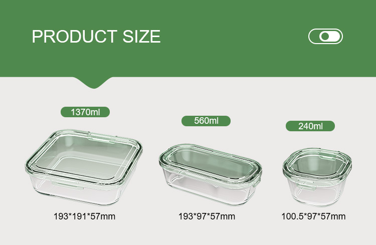 Stackable Glass Food Storage Lunch Box Stackable Glass Food Storage Lunch Box