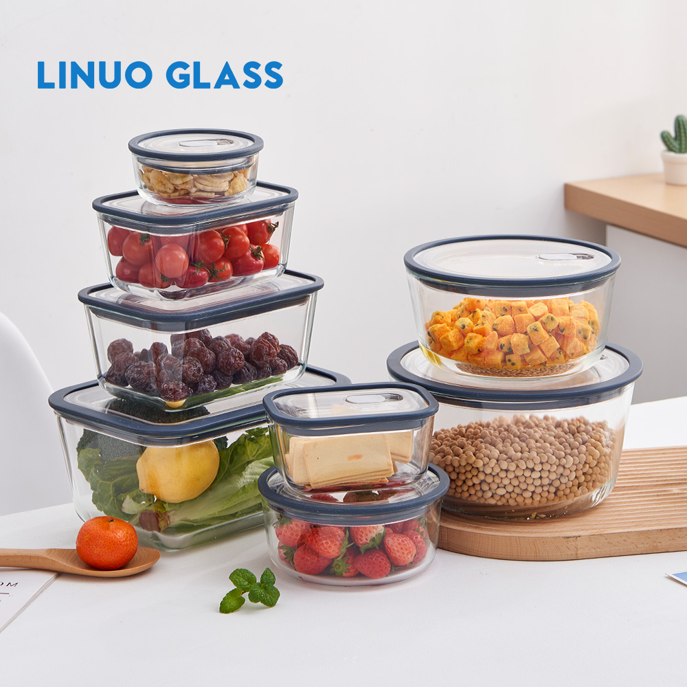 Wholesale Glass Food Storage Container Organizer
