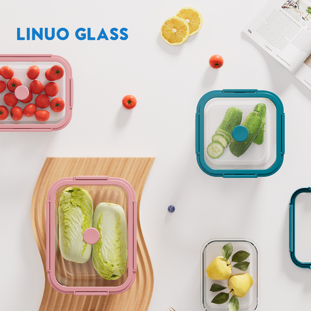 Leak Proof Glass Food Prep Containers