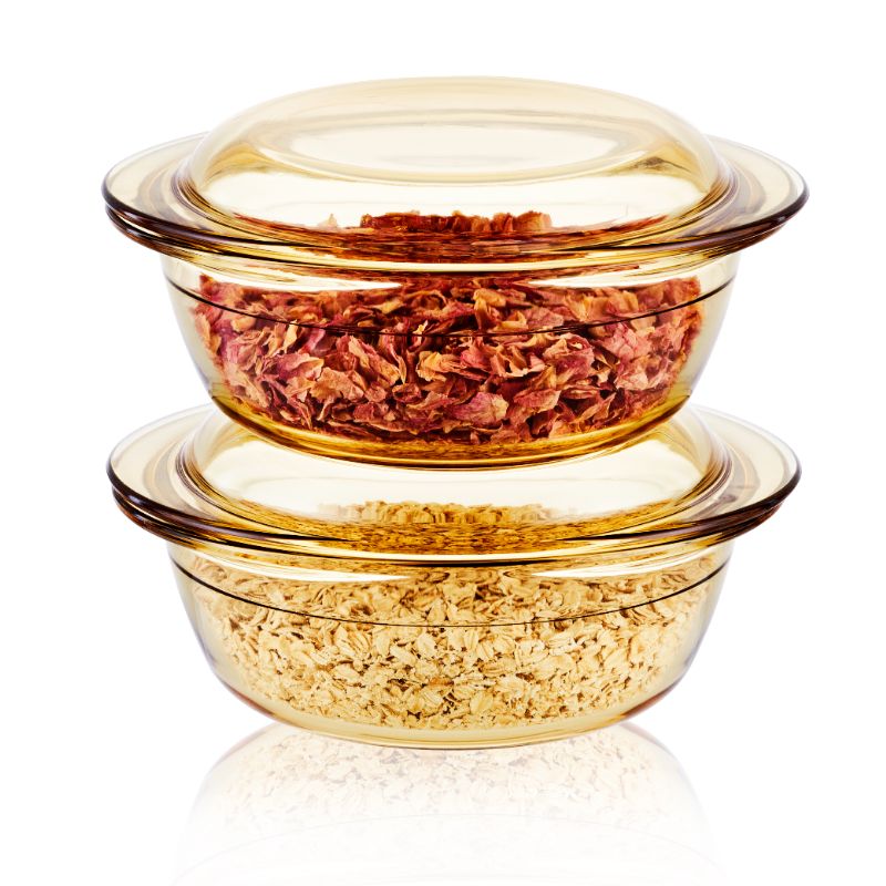 Casserole Dish Set With Glass Lid