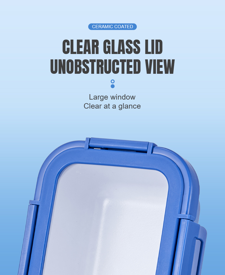 Frischhaltedose aus keramikbeschichtetem Glas Frischhaltedose aus keramikbeschichtetem Glas