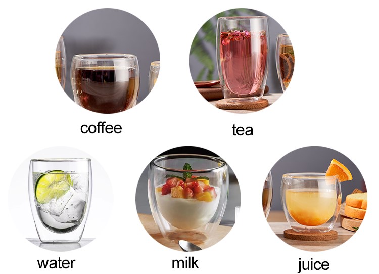Double Wall Drinking Glass Cups Double Wall Drinking Glass Cups