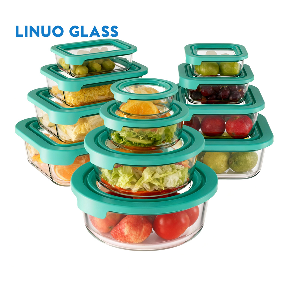 Contenitore per alimenti in vetro con coperchio