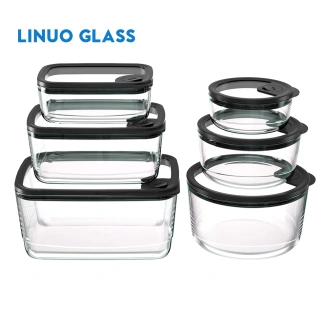 Organizing Kitchen Glass containers with Glass lids