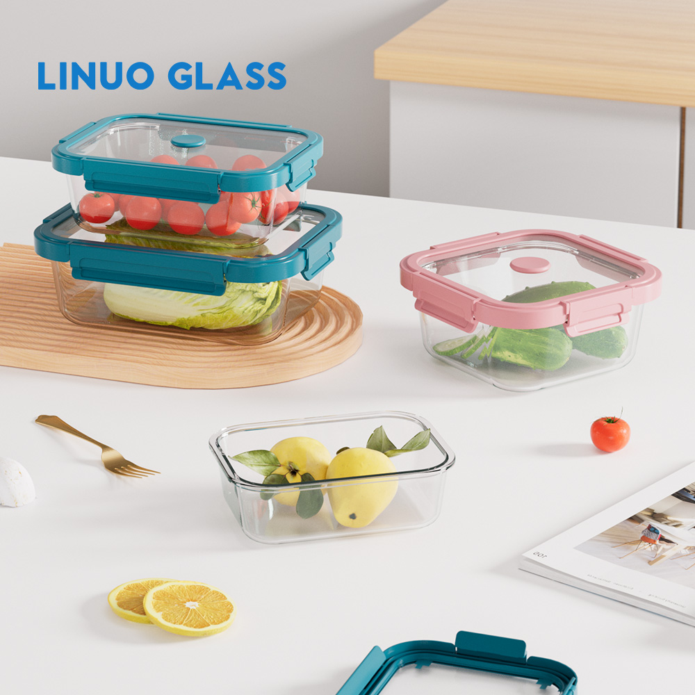 Leak Proof Glass Food Prep Containers