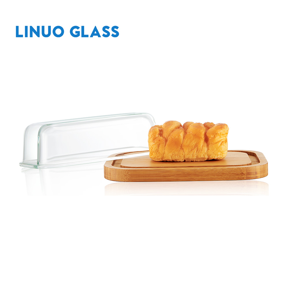 Glass Container With Bamboo Lid