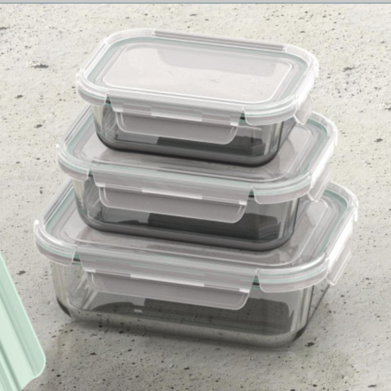 Glass Salad Food Storage Containers Glass Salad Food Storage Containers