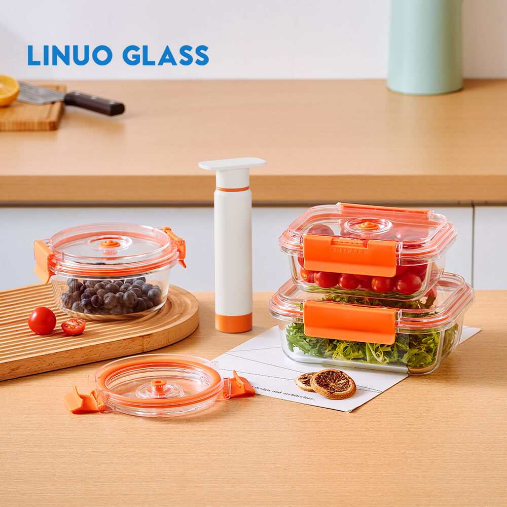 Glass Vacuum Container With Pump
