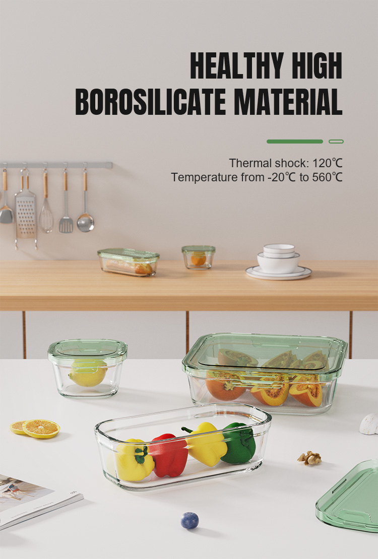 Stackable Glass Food Storage Lunch Box Stackable Glass Food Storage Lunch Box