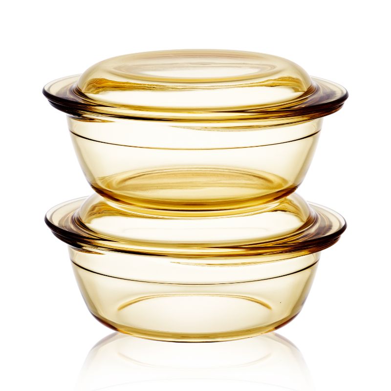 Casserole Dish Set With Glass Lid