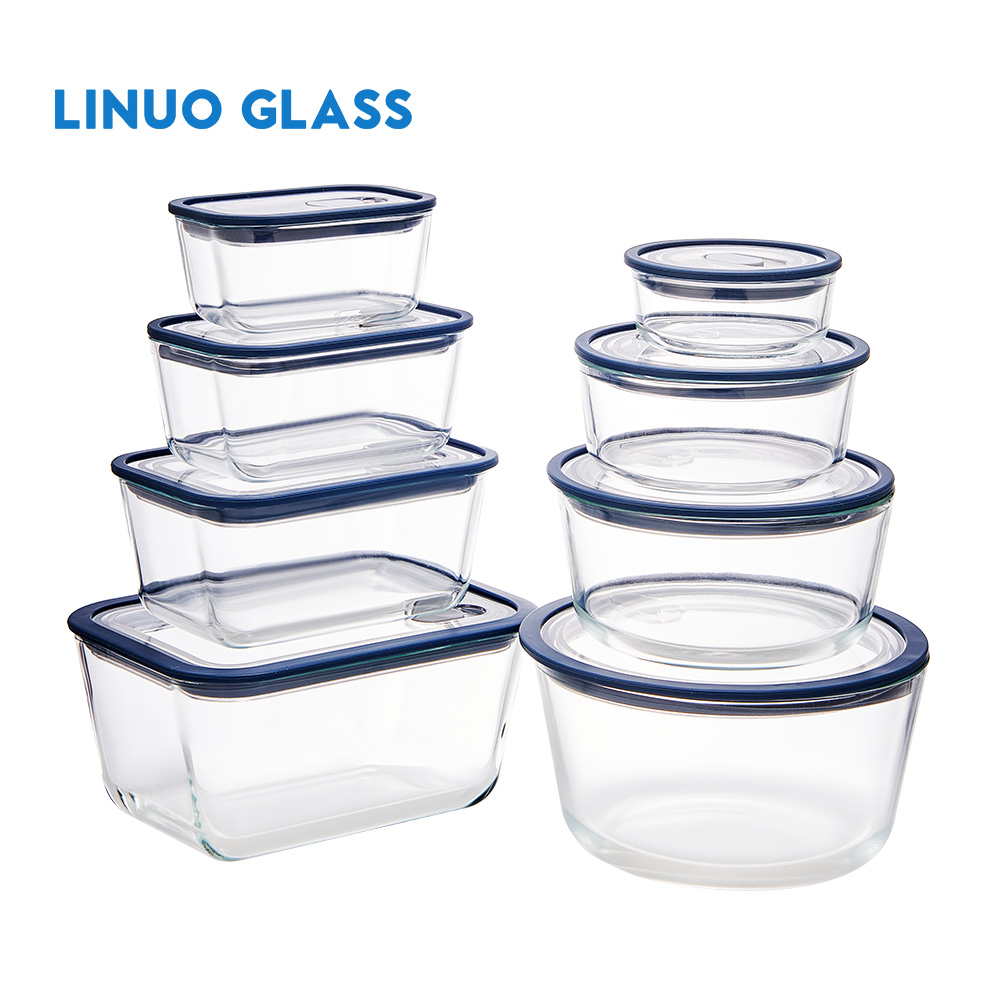 Wholesale Glass Food Storage Container Organizer