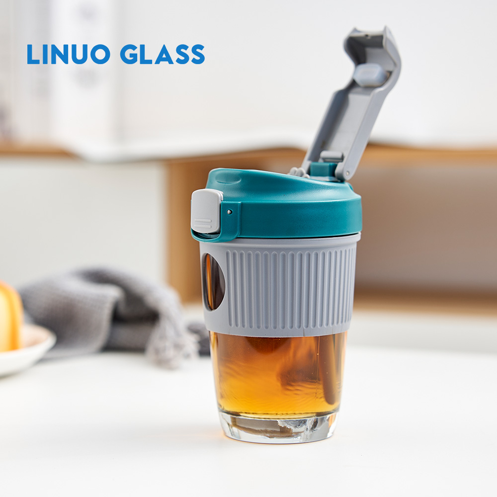 Venta al por mayor Taza de consumición doble de cristal