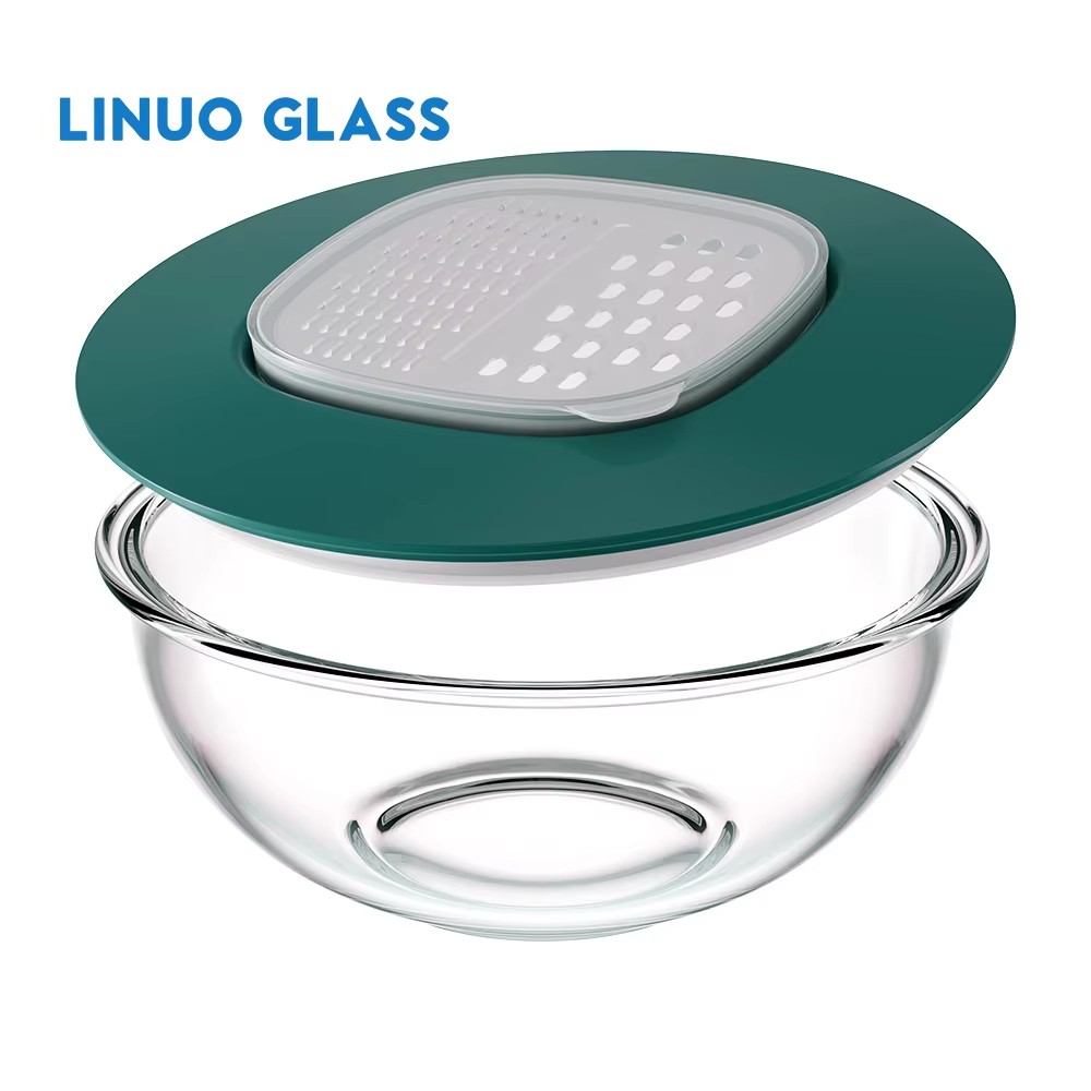 Taça multifuncional para cortar legumes em aço inoxidável.