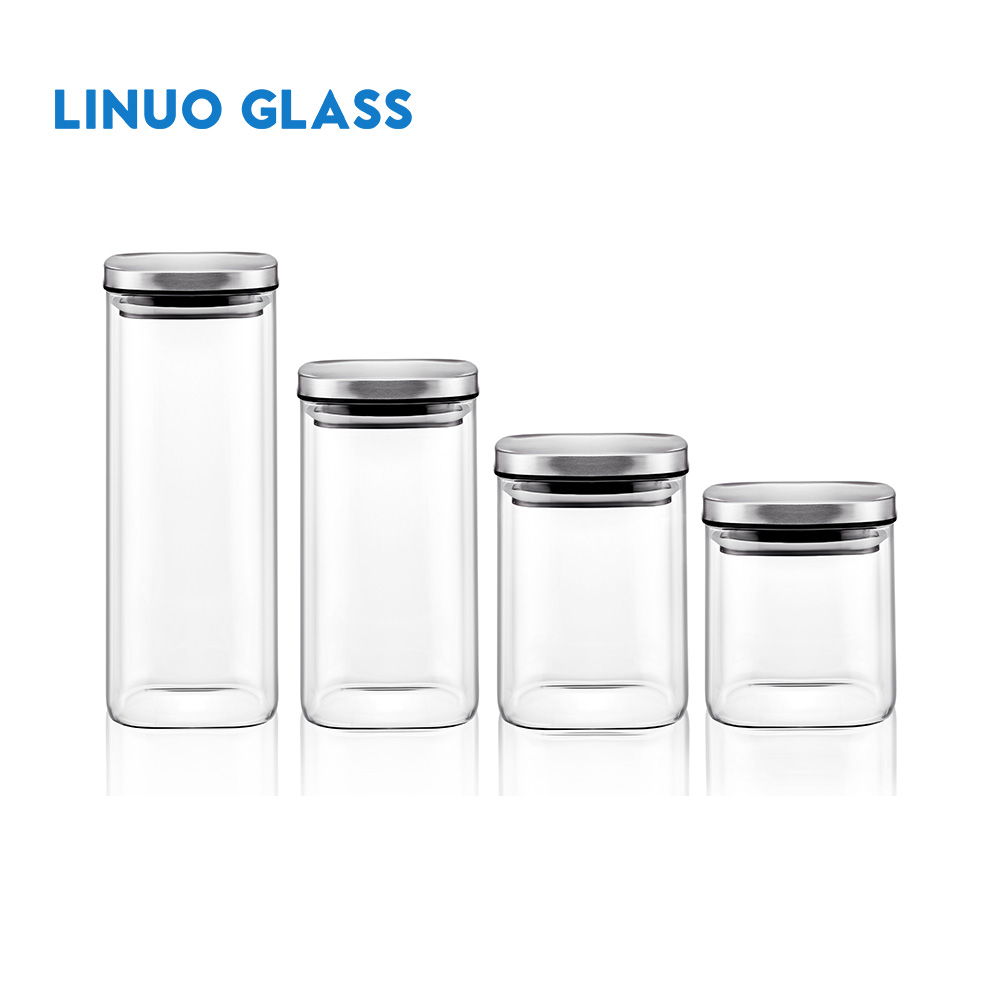Food Storage Glass Jars With Lids