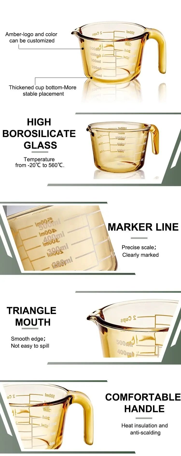 ガラス計量カップ GLASS MEASURING CUP