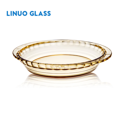 アンバーガラスケーキベーキングパン