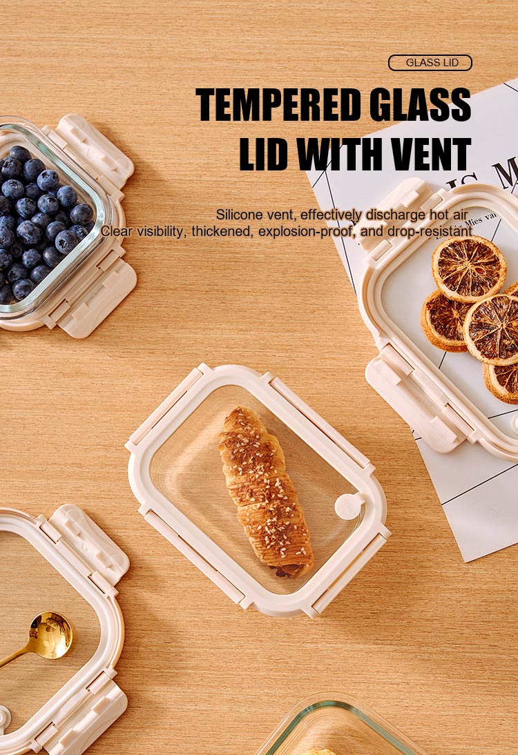 Glass Lunch Containers With Glass Lid Glass Lunch Containers With Glass Lid