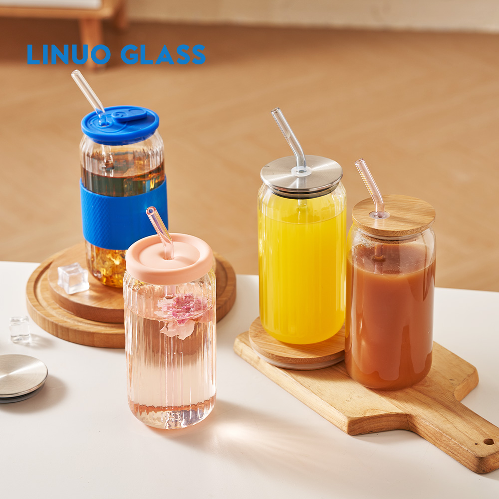 Bicchieri in vetro borosilicato per lattina di birra
