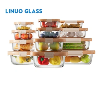 Glass Storage Containers With Bamboo Lids