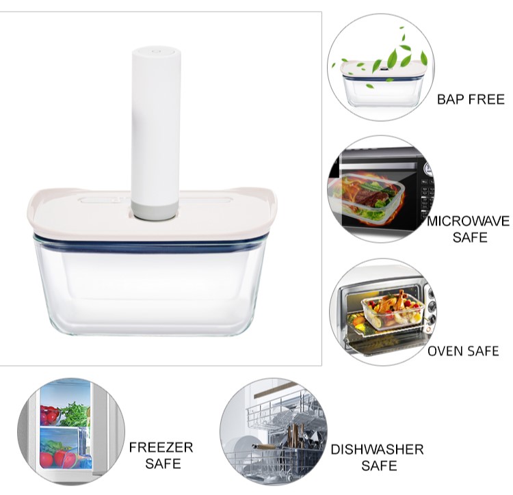 Vacuum Glass Airtight Storage Containers Vacuum Glass Airtight Storage Containers