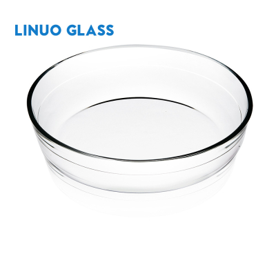 Set di teglie rotonde in vetro per forno