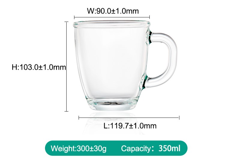 Tazze di vetro per tè e caffè Tazze di vetro per tè e caffè