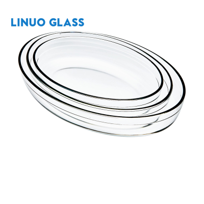 Овальная стеклянная форма для запекания курицы