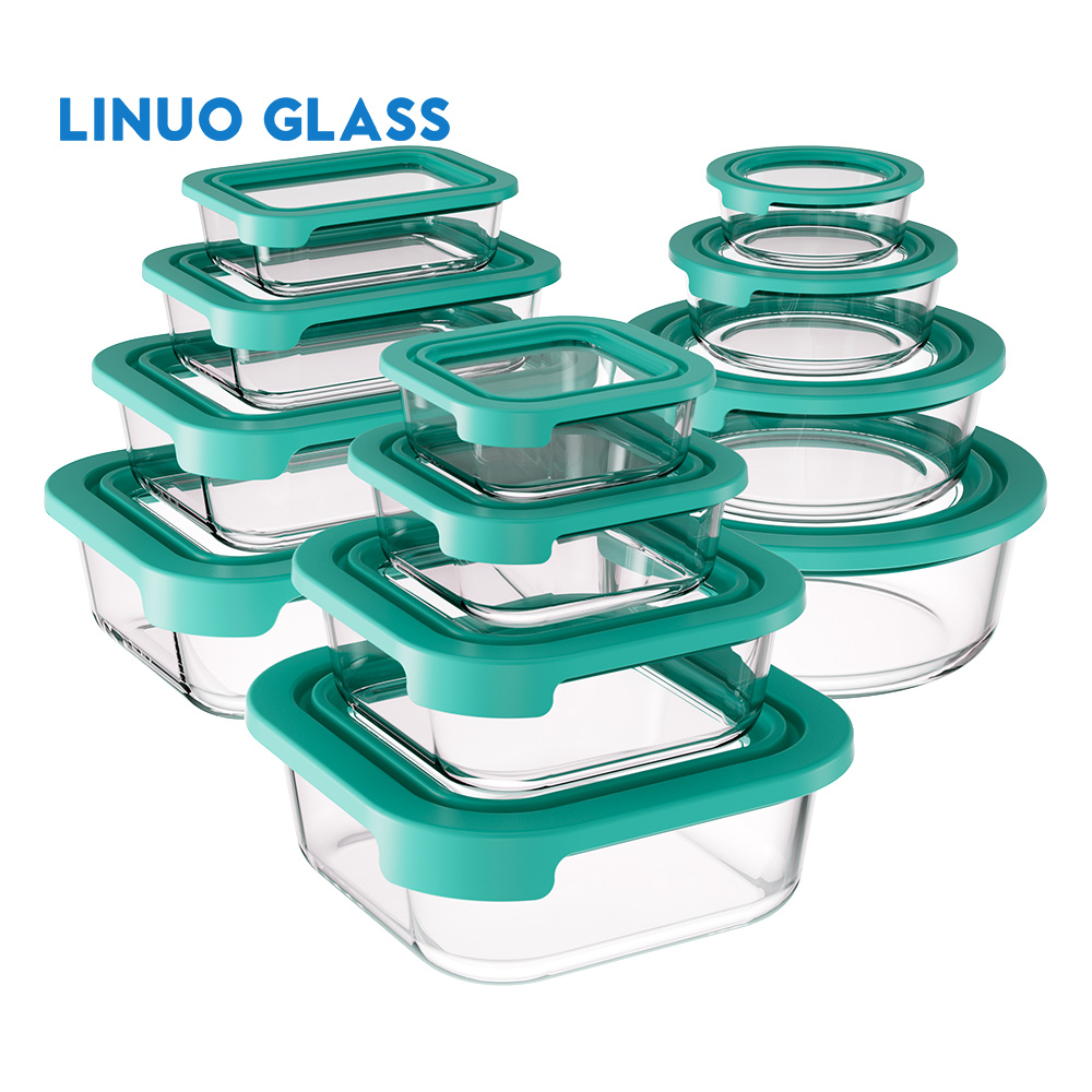 Contenitore per alimenti in vetro con coperchio