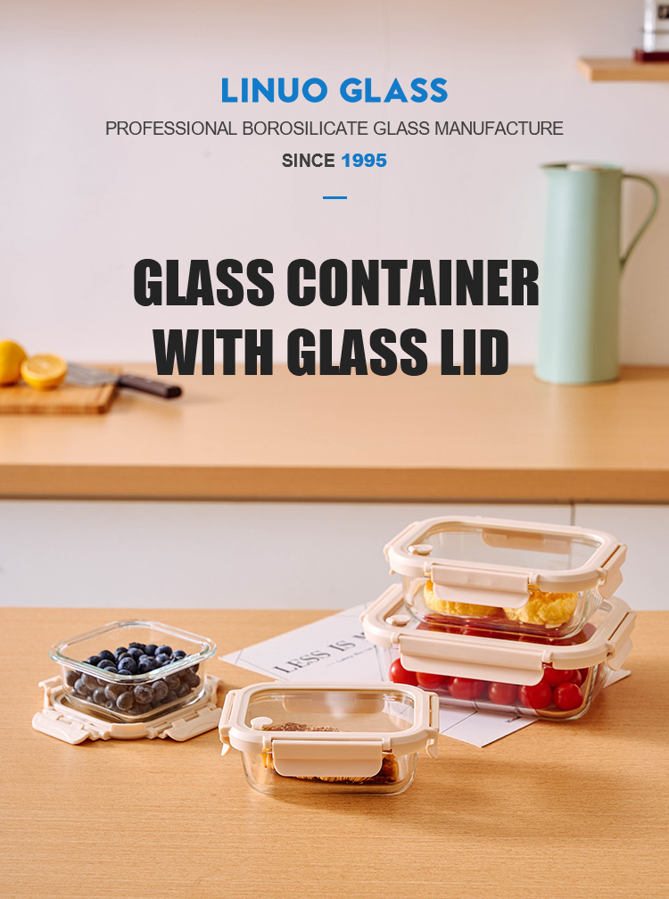 Glass Lunch Containers With Glass Lid Glass Lunch Containers With Glass Lid