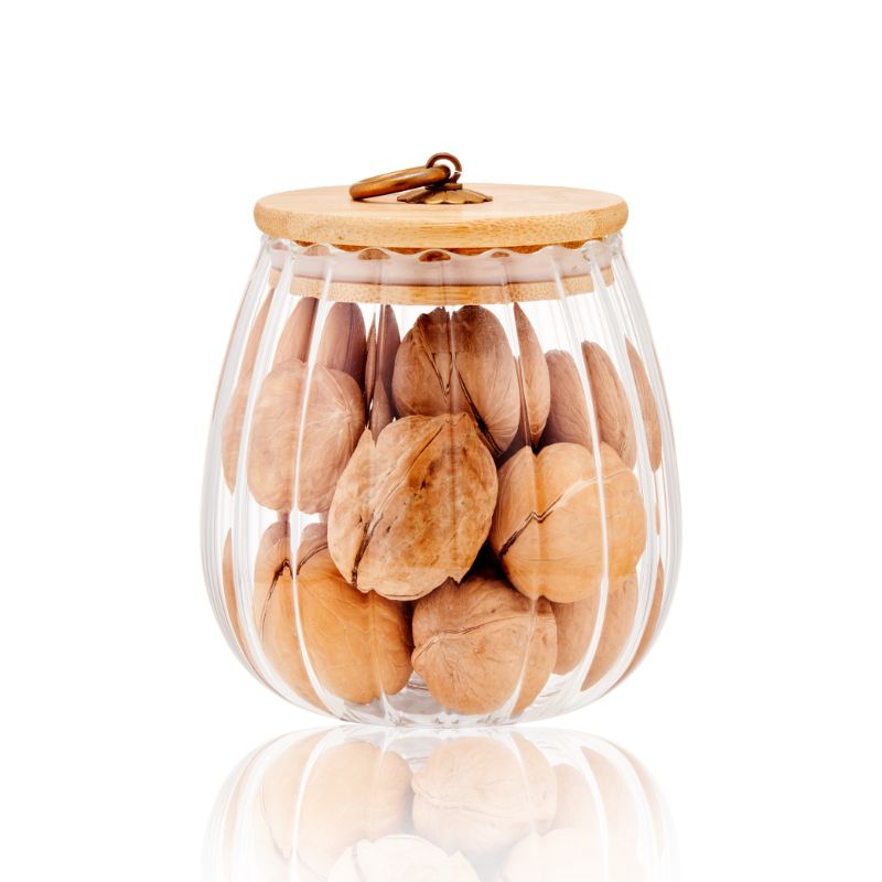 Small Airtigh Glass Jar With Bamboo Lid