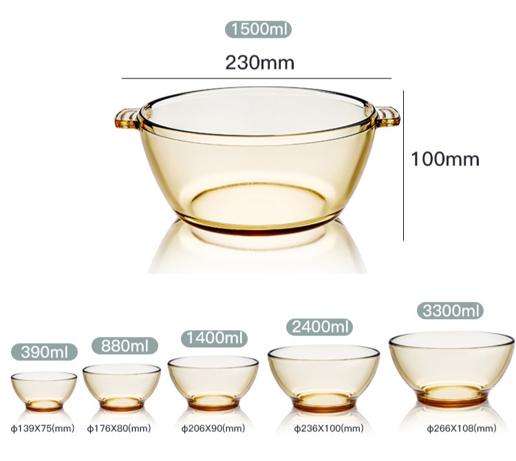 1.5 L Glass Round Casserole Dish 1.5 L Glass Round Casserole Dish