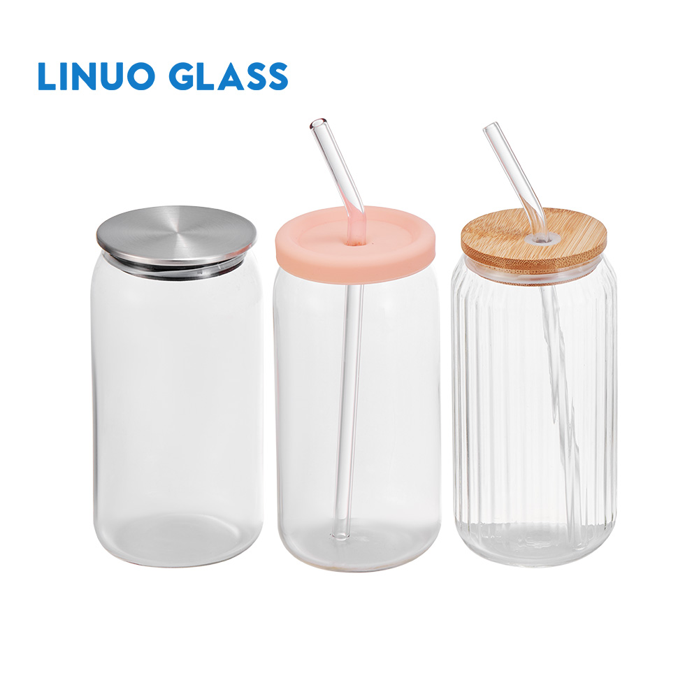 Bicchieri in vetro borosilicato per lattina di birra