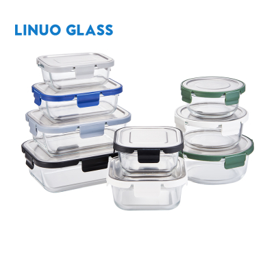 Contenitori in vetro con coperchi in acciaio inossidabile