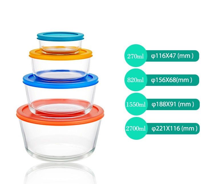 Récipients à déjeuner en verre alimentaire Récipients à déjeuner en verre alimentaire