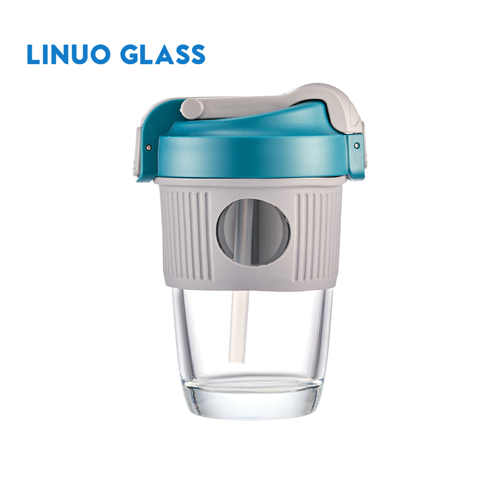 Venta al por mayor Taza de consumición doble de cristal