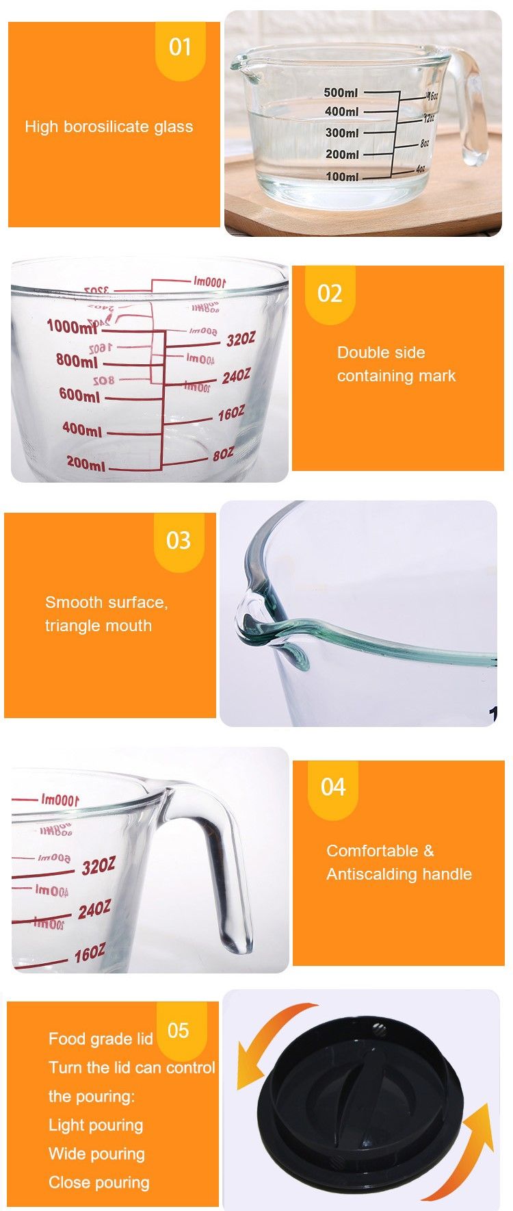 Liquid Glass Measuring Cups Liquid Glass Measuring Cups